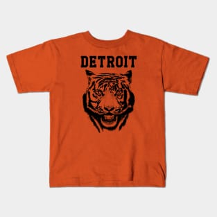 Tiger from Detroit design Kids T-Shirt